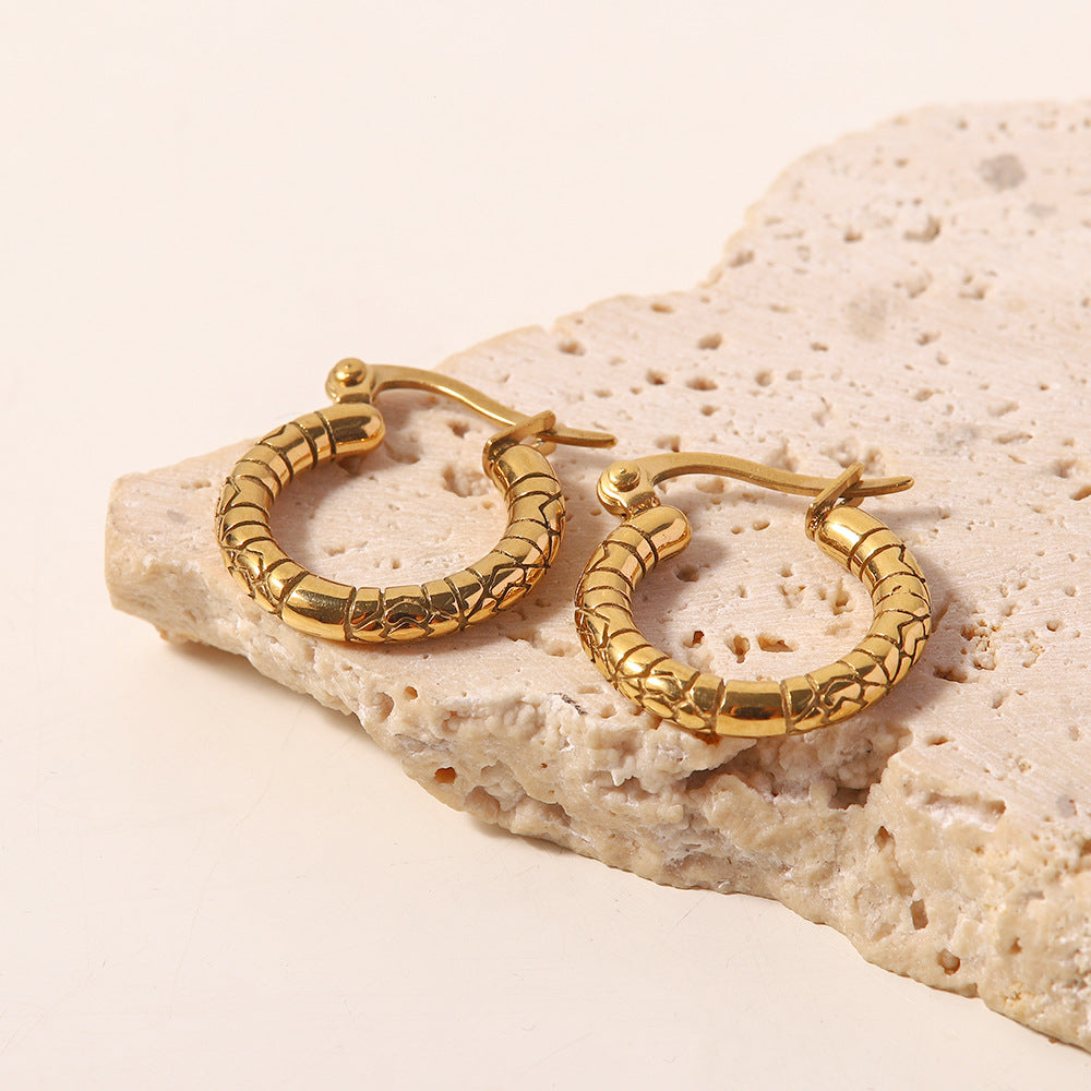 Gold Plated Zircon Earrings MIC-WanX006