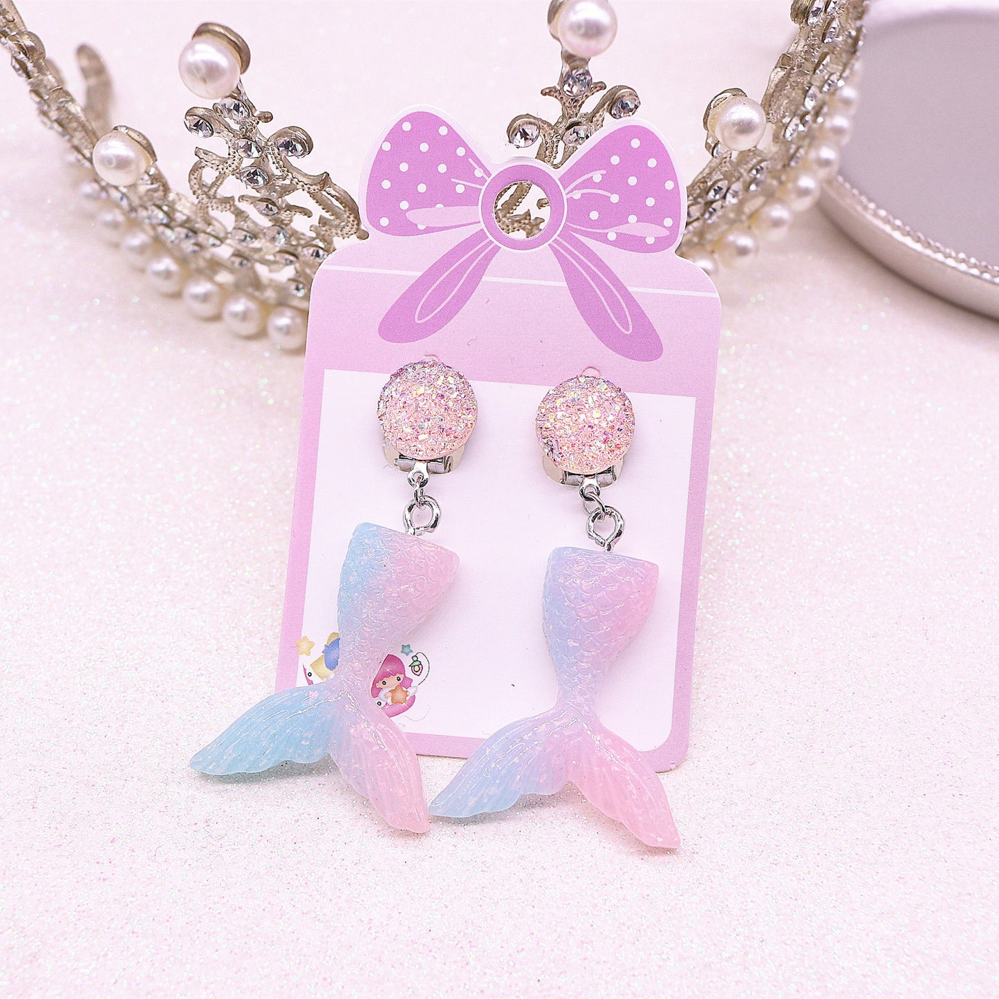 Resin fish tail long ear clip (Mimimo de compra 2) MYA-MuM012