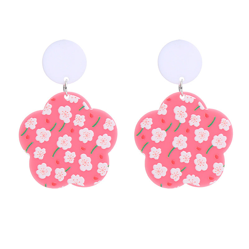 Acrylic New Love Earrings (Minimo de Compra 2) MIC-ChouT029