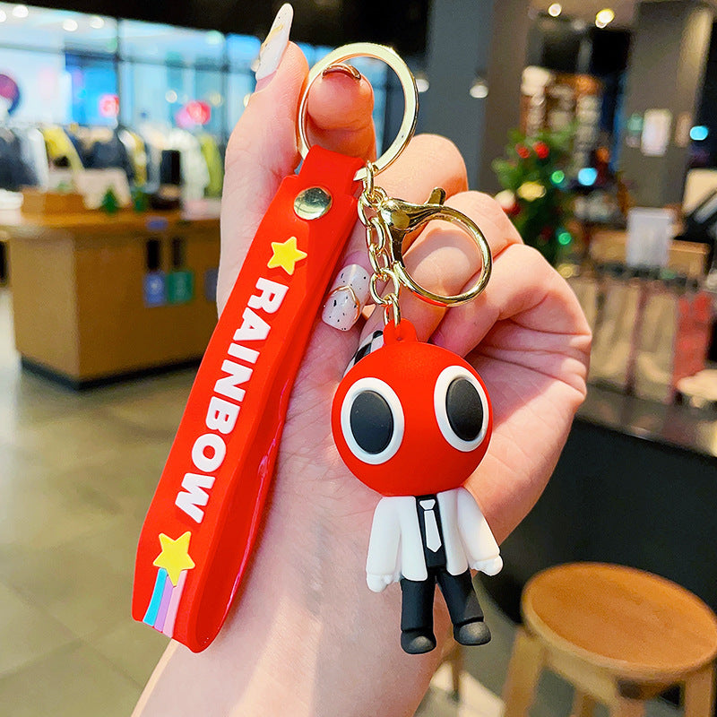 PVC cute rainbow friend keychain MIC-MLZ015