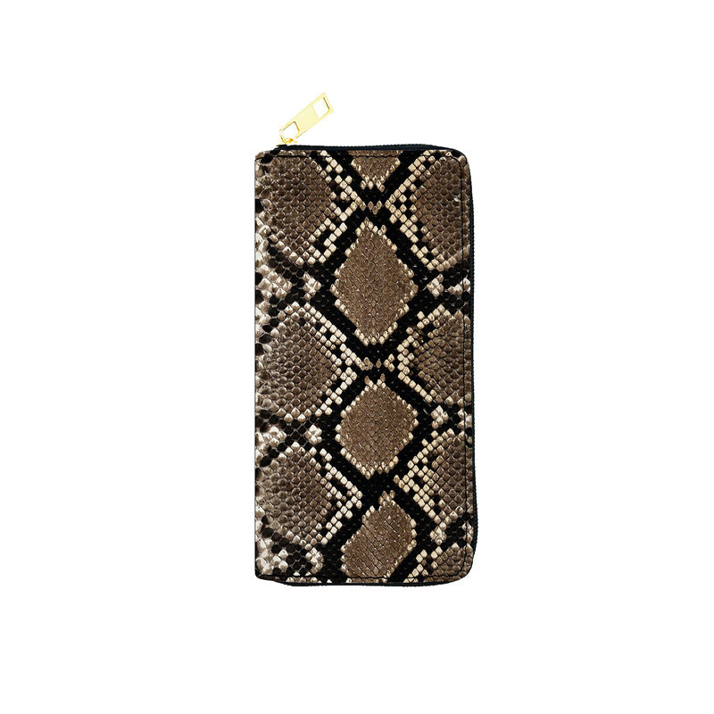 PU snake print leopard print wallet (Minimo de compra 3) MYA-JiR050