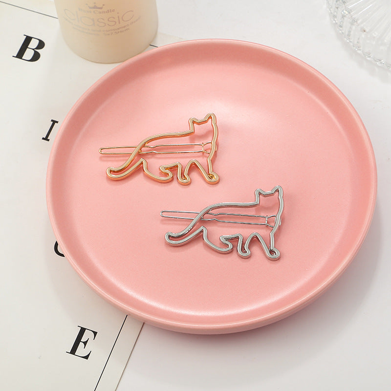 Alloy Cute Cat One Line Hair Clip (Minimo de compra 2) MYA-YunX003