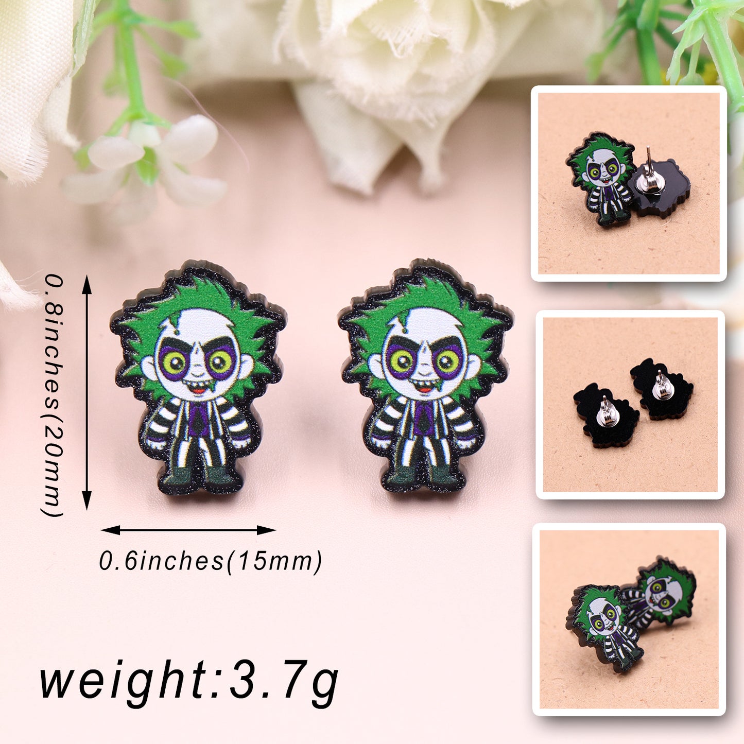 Acrylic Halloween Fashion Earrings (Minimo de compra 5) MIC-XiaoY038