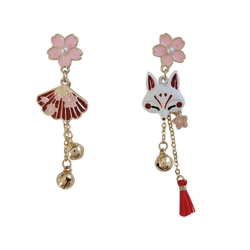 Asymmetric alloy tassel earrings (Minimo de compra 2) MYA-YBY035