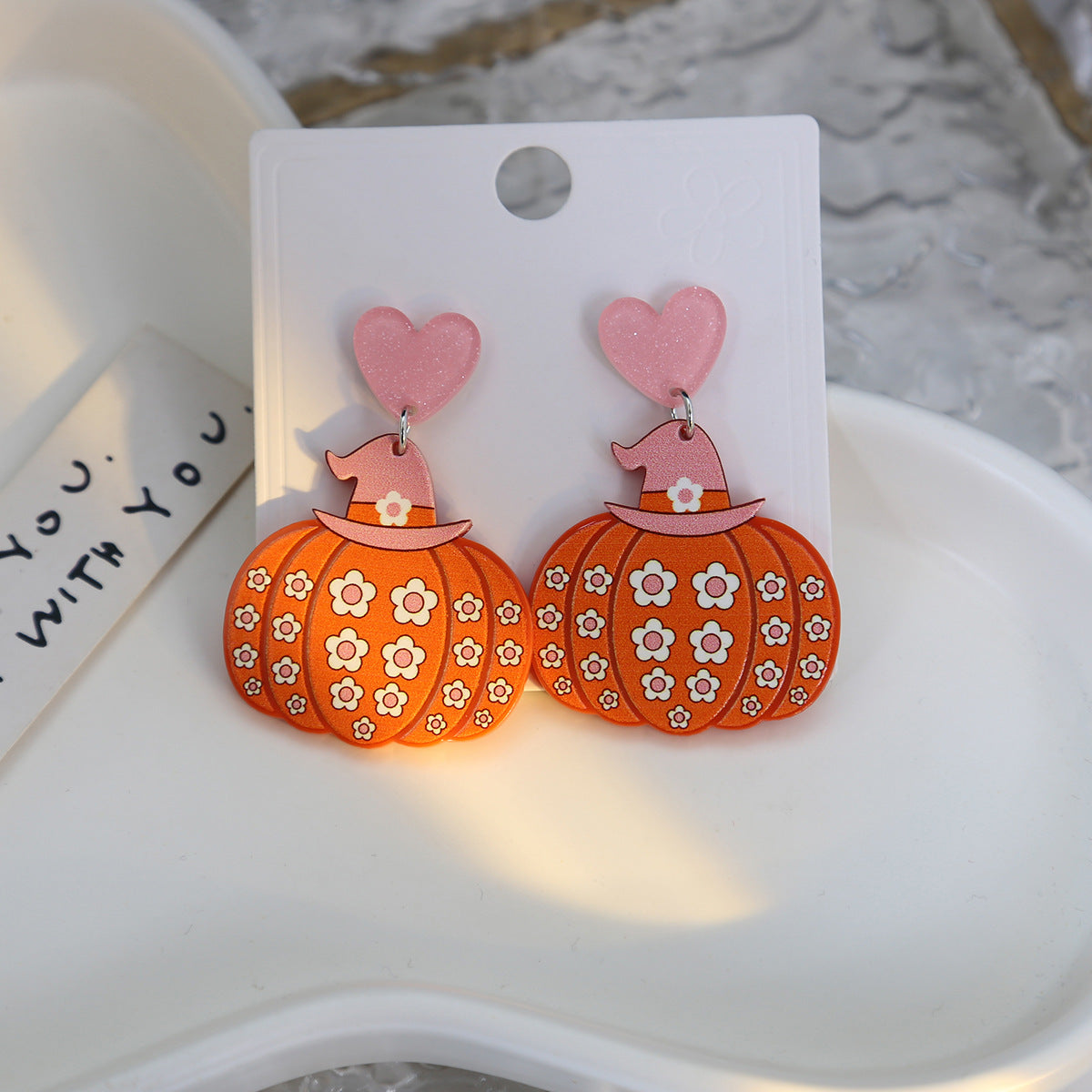 Alloy cartoon pumpkin earrings MYA-MDD184