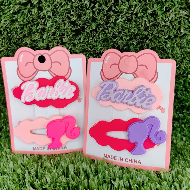 Resin cartoon Barbie cloud hair clip (Minimo de compra 12) MYA-ZiZ008