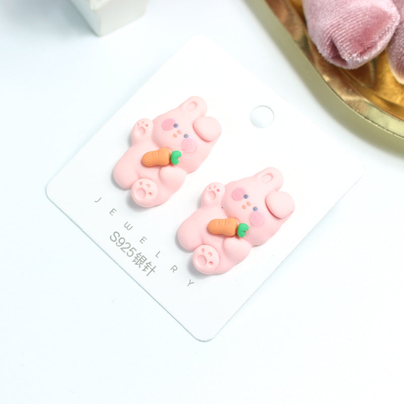 Acrylic cute cartoon earrings  (Minimo de Compra 2) MYA-PingH031