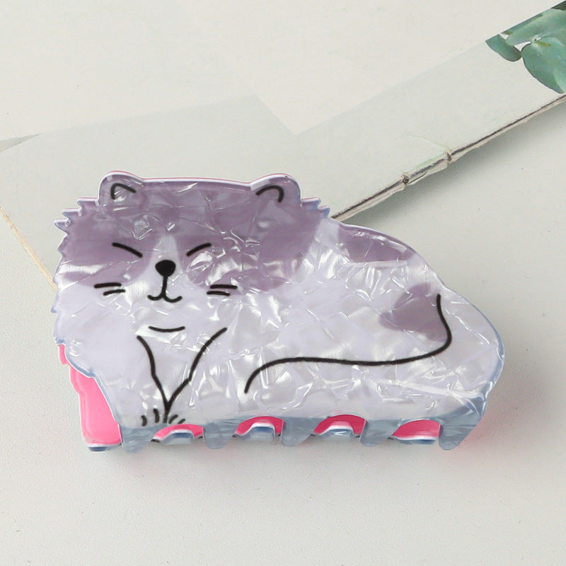 PVC cartoon cat hair clip MIC-GLS007