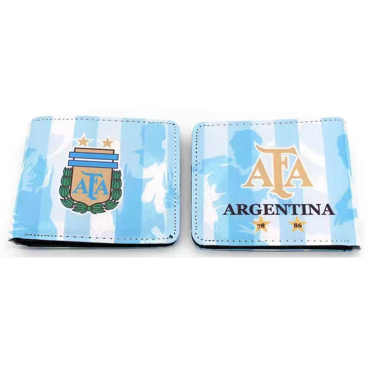 Wallet PU Leather Football Club National Team Wallet Argentina Chelsea JBH003