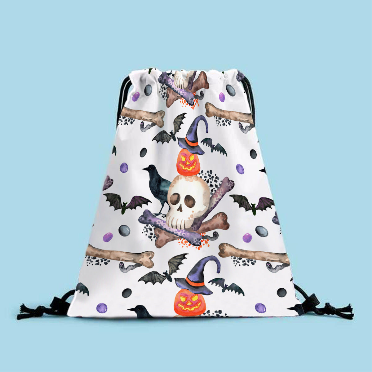 Polyester Halloween drawstring backpack (Minimo de Compra 2) MYA-QB008