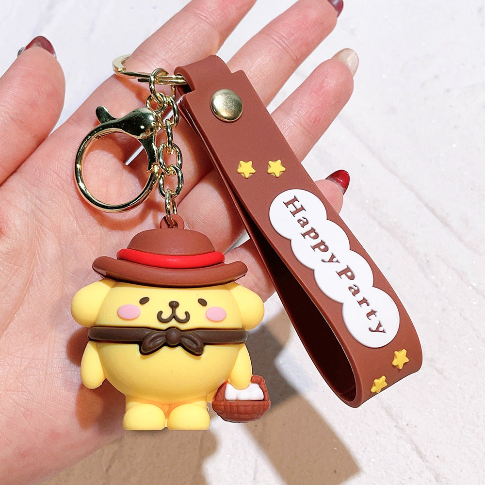 PVC cartoon cute pet cute keychain MIC-QiC037