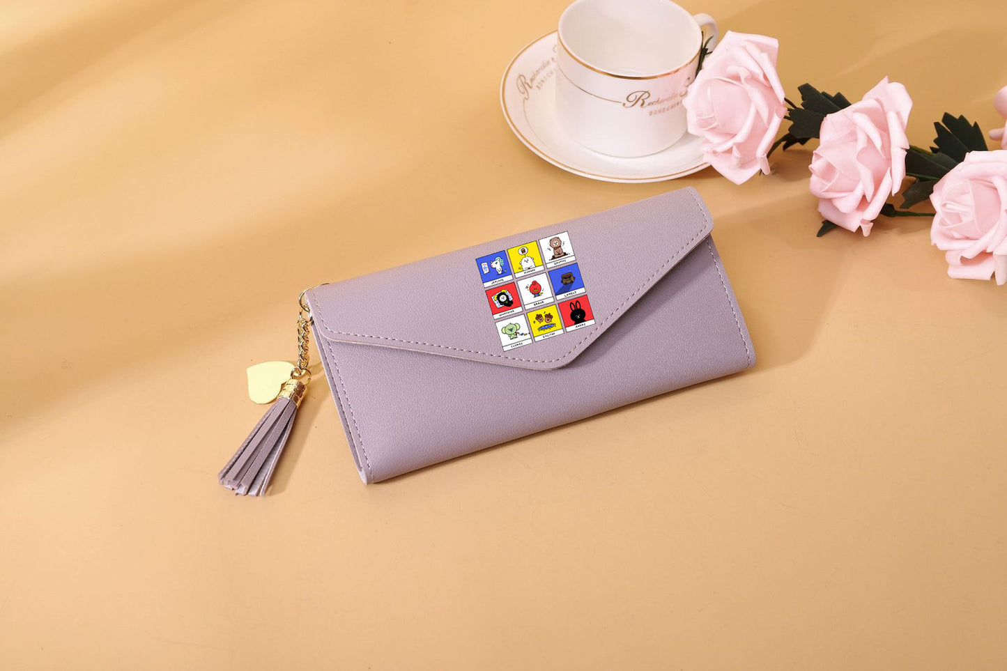 PU cartoon cute card bag tassel wallet MIC-XingY010