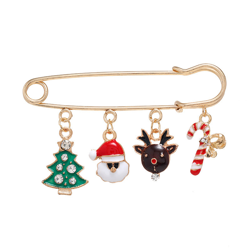 Alloy New Christmas Series brooch (Minimo de Compra 2) MIC-ZuanL027