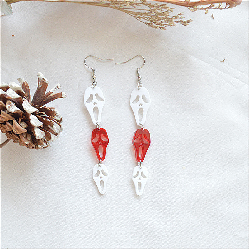 Acrylic horror and funny ghost earrings MYA-XieN059