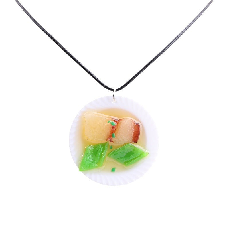 Alloy simulation Chinese style food pendant MIC-DuA081