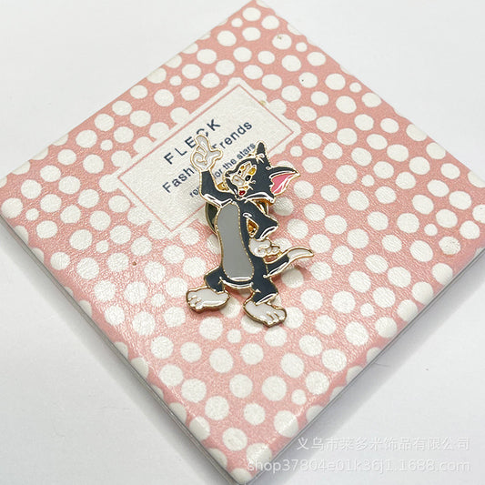 Alloy anime cat Tom brooch (Minimo de compra 2) MIC-LDM001