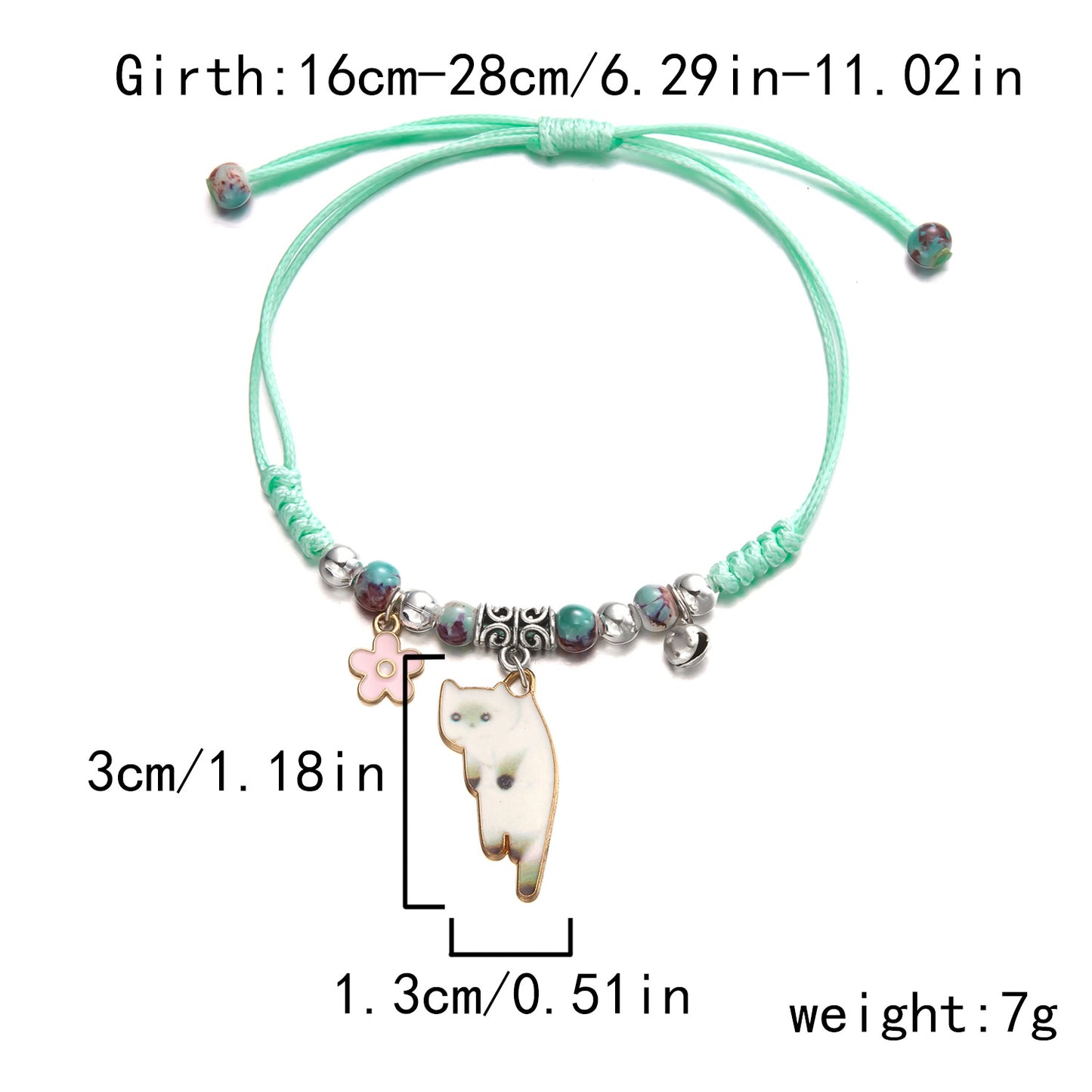 Alloy Simple Lazy Cat Bracelet MIC-ChuY024