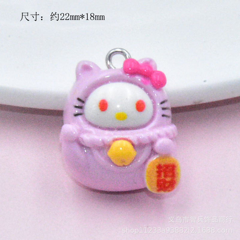 Resin cartoon animal wealth cat accessories MIC-ZhiB015