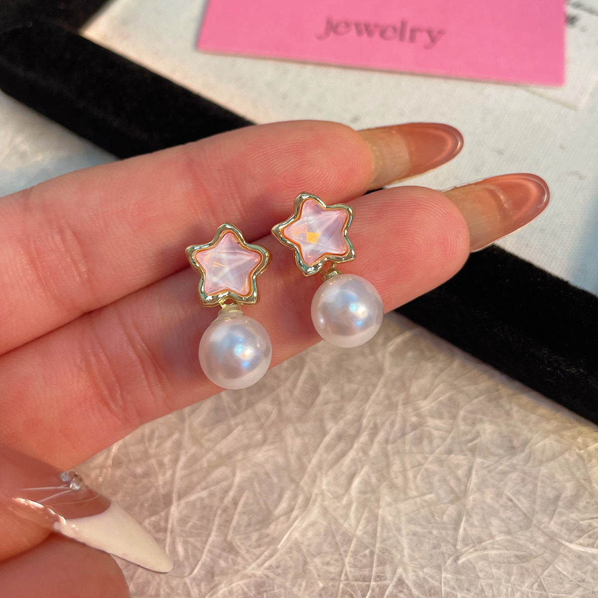 Alloy minimalist star earrings MIC-ShuangX042