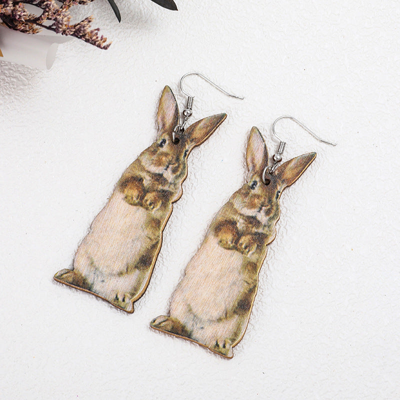 Acrylic Animal Western Style Earrings (Minimo de compra 2) MYA-SiB003