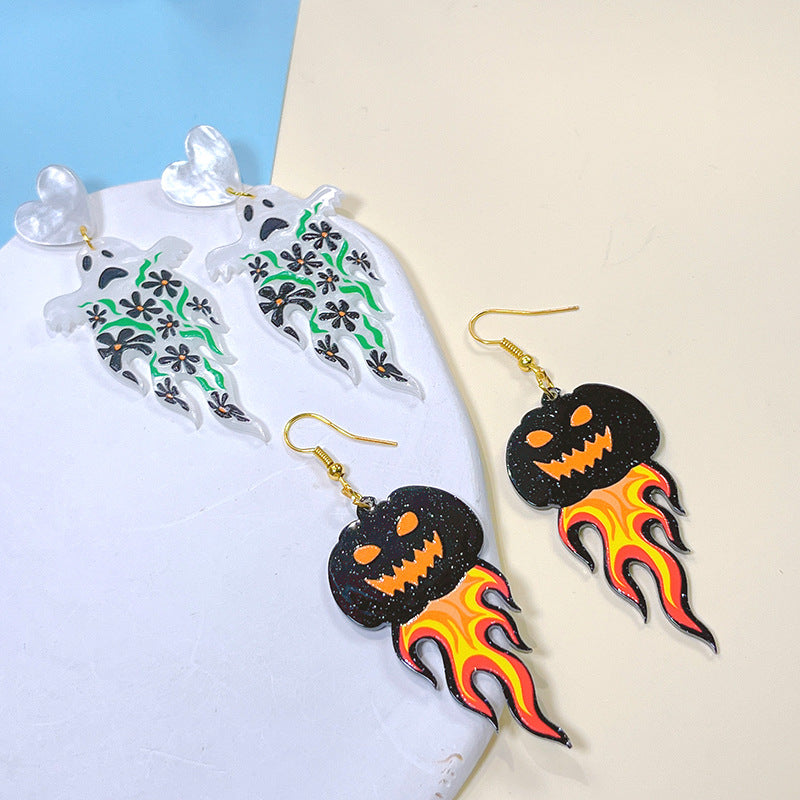 Acrylic New Halloween Collection Earrings PinH011