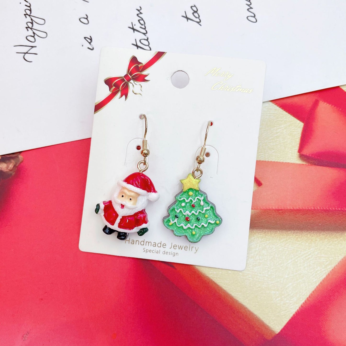 Alloy cartoon Christmas series earrings (Minimo de Compra 2) MYA-QiW012