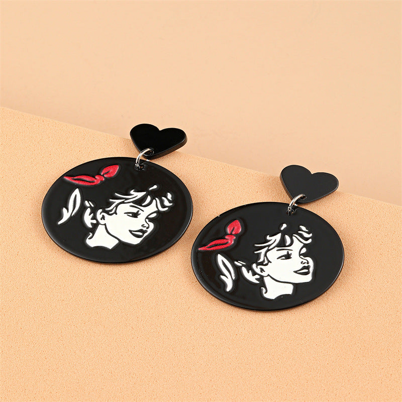 Acrylic lip earrings (Minimo de compra 2) MIC-GanL027