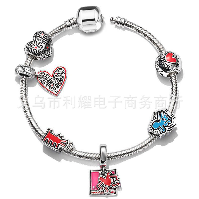 Alloy DIY Pandora Cartoon Bracelet MYA-LiY019