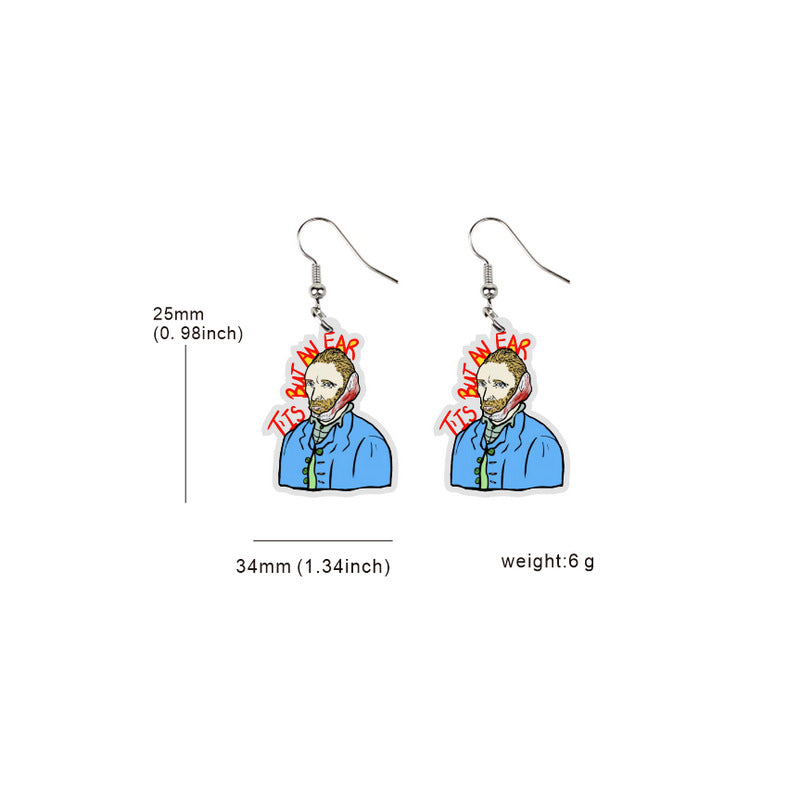 Cute Cartoon Acrylic earrings MIC-XueP009