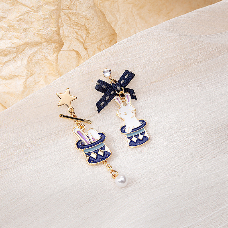 Alloy Asymmetric Cartoon Earrings MIC-MDD013