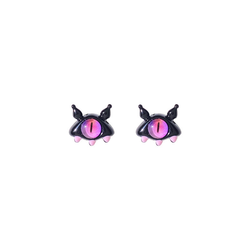 Alloy Eye Cute and Fun Earrings MIC-BeiY008