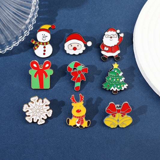 Alloy Christmas creative brooch (Minimo de Compra 2) MIC-HaoY009