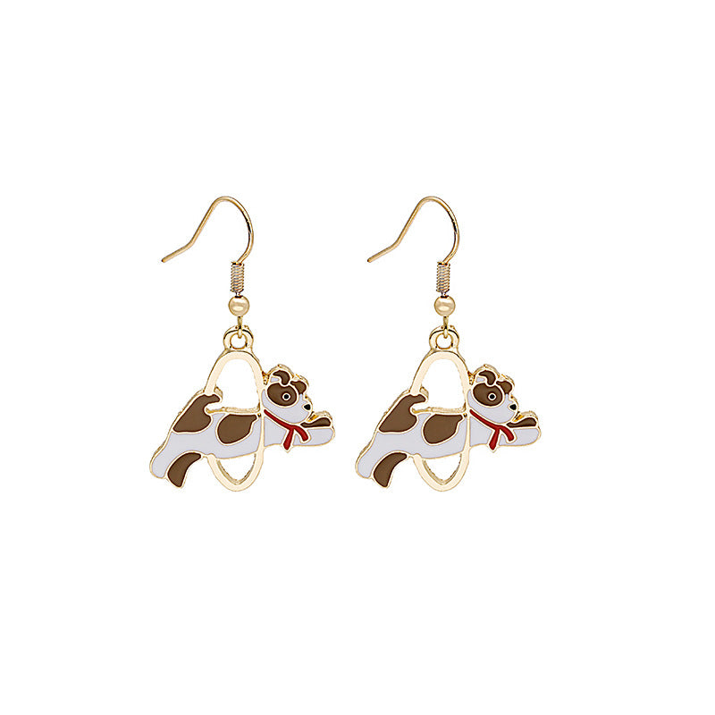 Alloy Panda Fruit Earrings MIC-MDD170