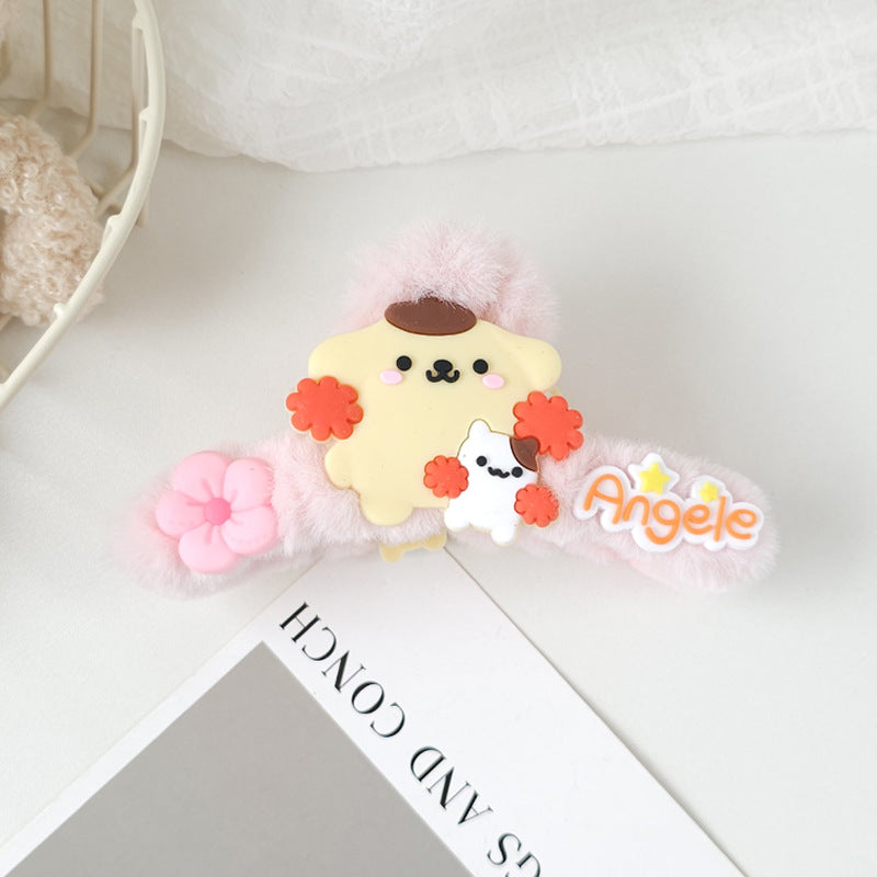 Plush cartoon cute hair clip MIC-WoD003