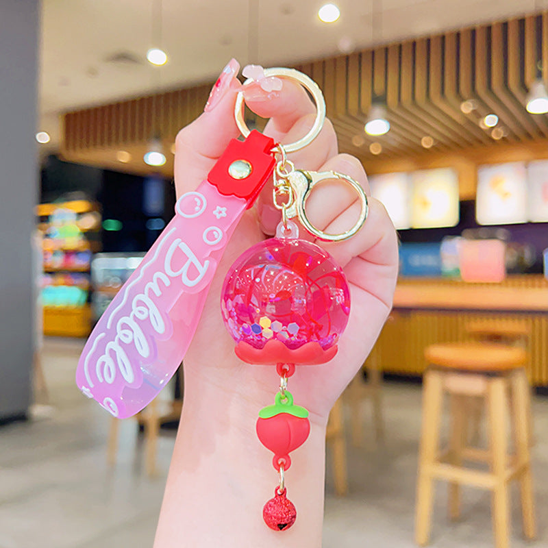 of Oil Flowing Sand Liquid Acrylic Keychains (S) MIC-YDao080