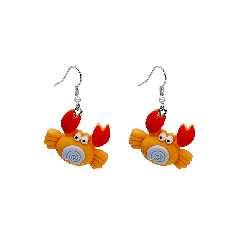 Alloy animal fried egg earrings MIC-MDD007