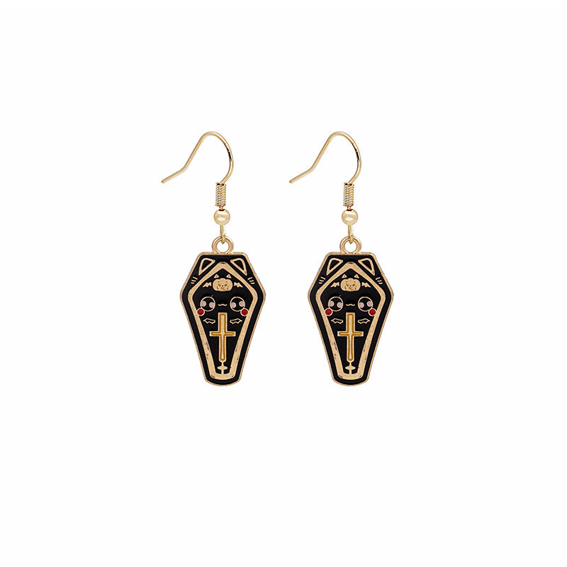 Alloy dark owl earrings MIC-MDD171