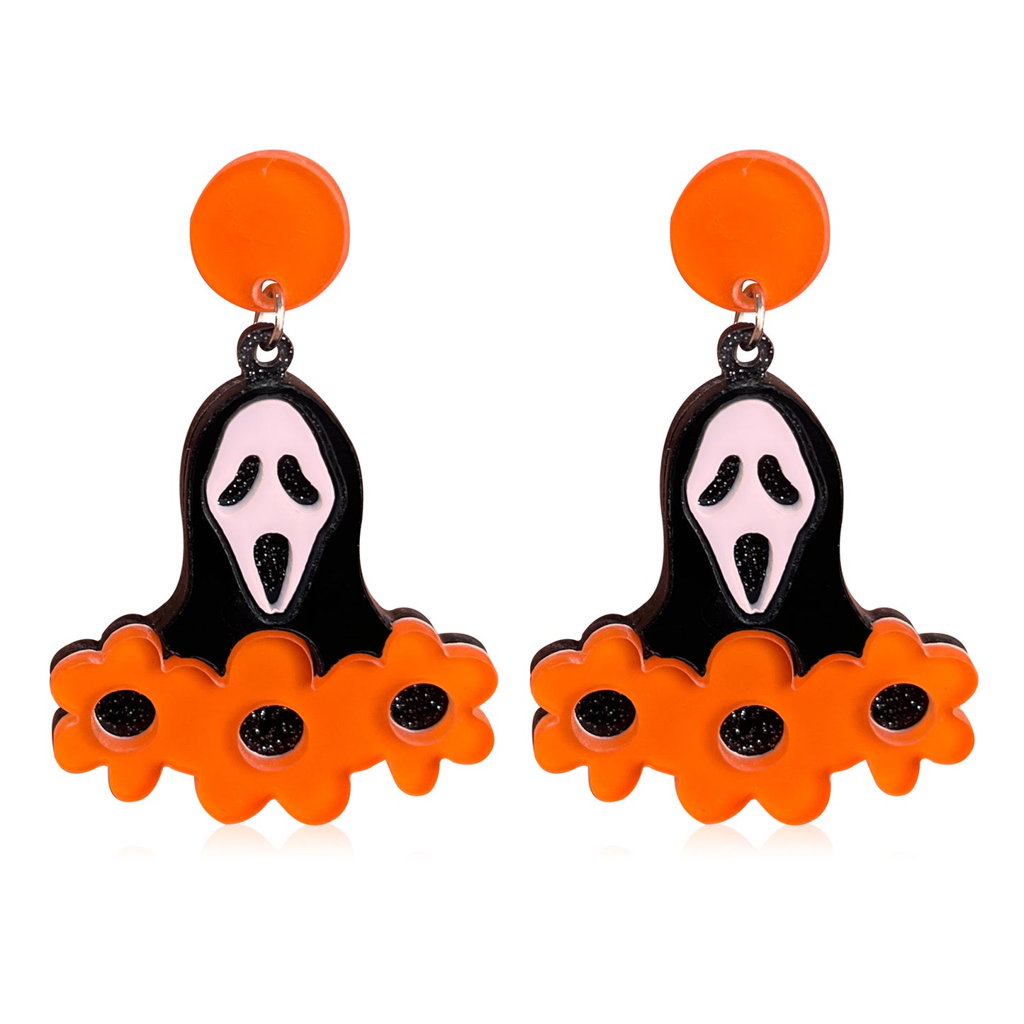 Acrylic terrifying animal bone earrings (Minimo de Compra 2) MIC-YunXi008