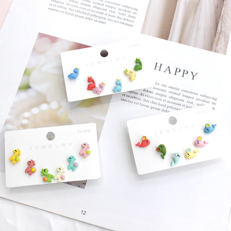 Acrylic cartoon cute star earrings  (Minimo de Compra 2) MYA-PingH021