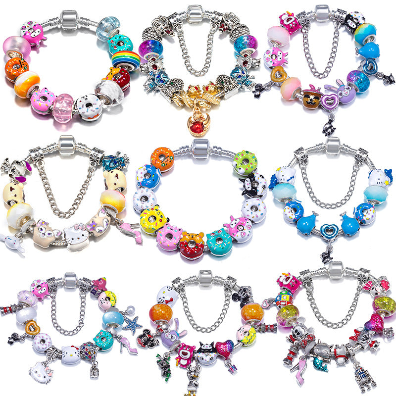 Alloy DIY Pandora Cartoon Bracelet MYA-LiY020