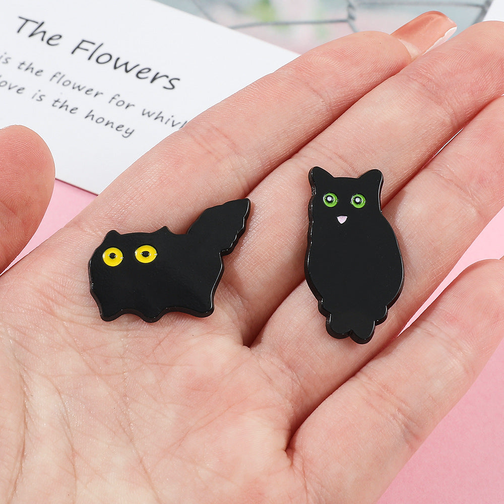 Alloy black cat brooch (Minimo de Compra 10) MIC-ShengY009