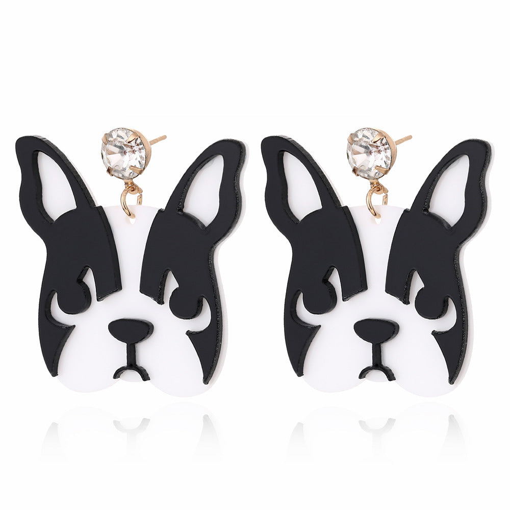 Acrylic cute puppy earrings Minimo de compra 2 MIC-BenD002