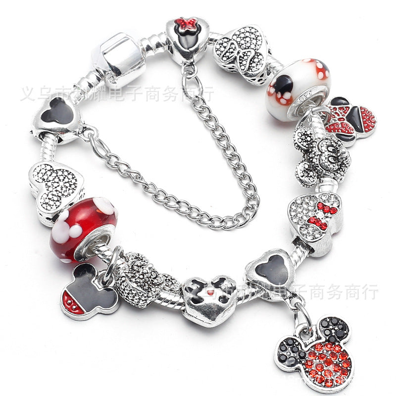 Alloy DIY Pandora Cartoon Bracelet MIC-LiY029