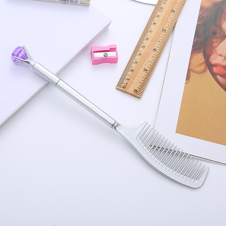 Diamond Comb Shape Plastic Ballpoint Pen Liuj014