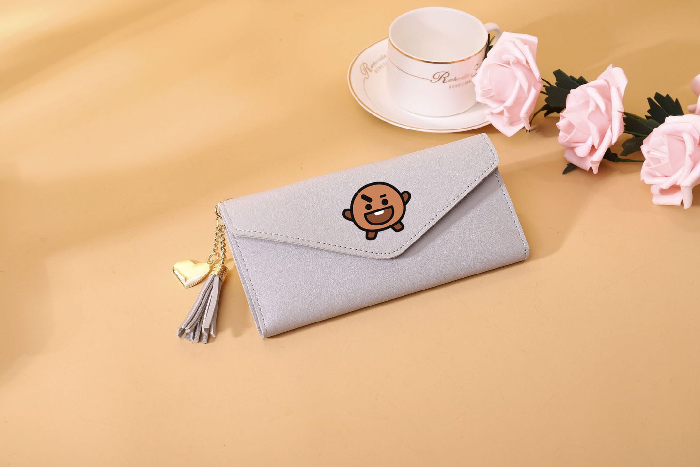 PU cartoon cute card bag tassel wallet MIC-XingY009