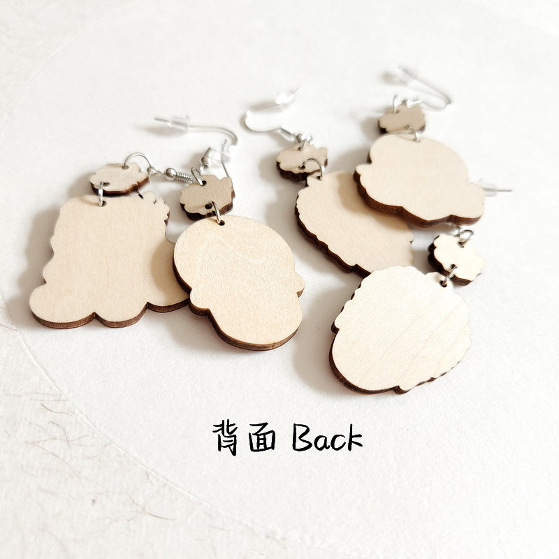 Cute Cartoon Acrylic earrings MIC-XueP011