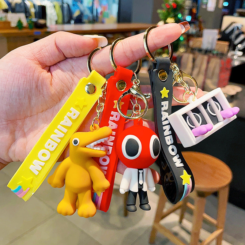 PVC cute rainbow friend keychain MIC-MLZ015