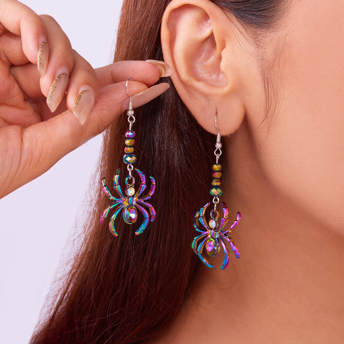 Alloy Halloween New Spider Earrings MIC-ChuY013