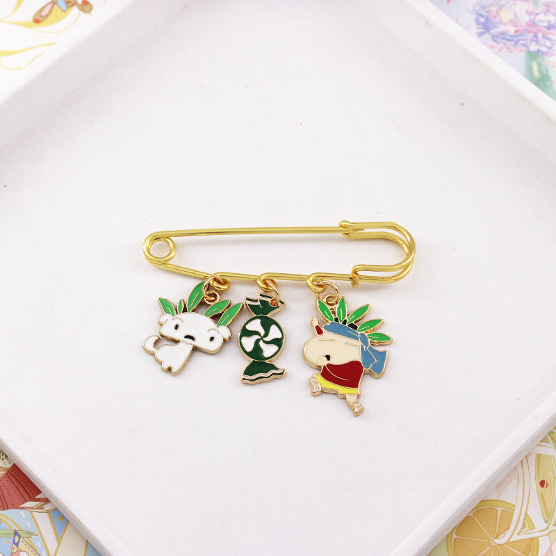 Alloy cartoon crayon small new brooch (Minimo de compra 2) MIC-QiC032