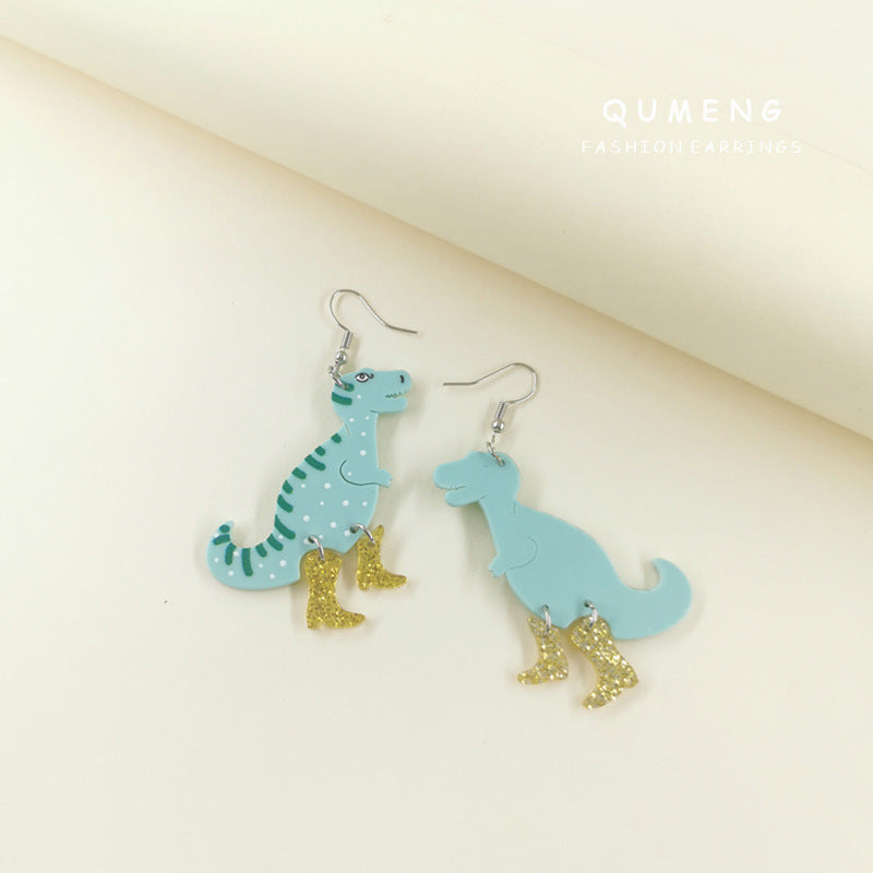 Acrylic Dinosaur Boots Earrings (Minimo de Compra 2) MIC-QingM023